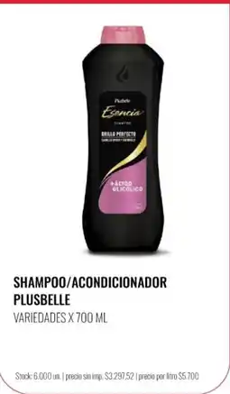 Supermercados Tadicor Plusbelle shampoo/acondicionador oferta