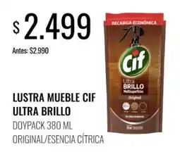Supermercados Tadicor Cif lustre mueble ultra brillo oferta