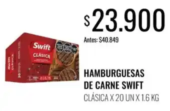 Swift hamburguesas de carne clásica