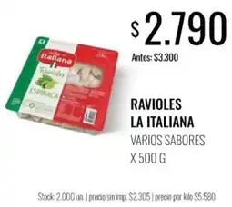 Supermercados Tadicor La italiana ravioles oferta