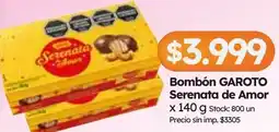 Cordiez Garoto bombón serenata de amor oferta