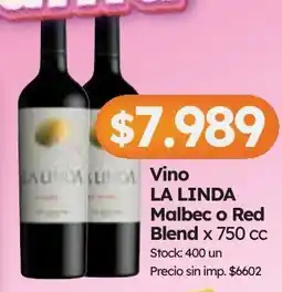 Cordiez La linda vino malbec o red blend oferta