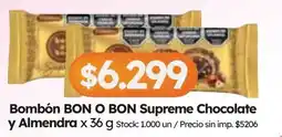 Cordiez BON O BON Bombón Supreme Chocolate y Almendra oferta