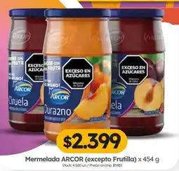 Cordiez Arcor mermelada (excepto frutilla) oferta