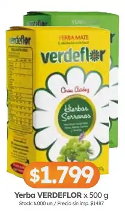 Cordiez Verdeflor yerba mate oferta