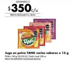 Disco Tang - jugo en polvo oferta