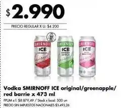 Disco Smirnoff - vodka ice original/greenapple/red barrie oferta