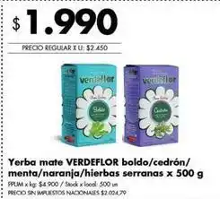Disco Verdeflor - yerba mate oferta