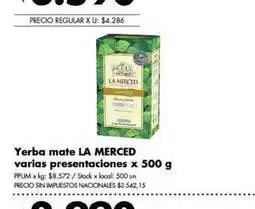 Disco La merced - yerba mate oferta