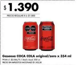 Disco Coca cola - gaseosa original/zero oferta