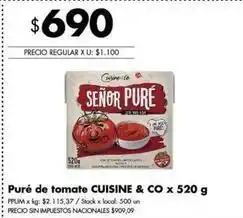 Disco Puré de tomate oferta