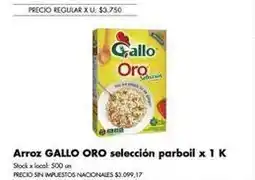 Disco Gallo oro - arroz selección parboil oferta