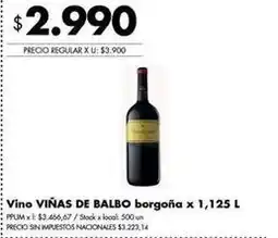 Disco Viñas de balbo - vino oferta