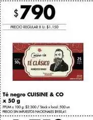 Disco Negro - té clásico oferta