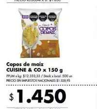 Disco Cuisine - copos de maíz oferta