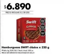 Disco Swift - hamburguesa clásica oferta