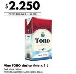 Disco Toro - vino tinto oferta