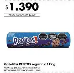 Disco Galletitas pepitos regular oferta