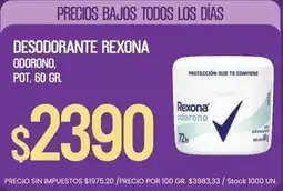 Supermercados Vea Rexona - desodorante oferta