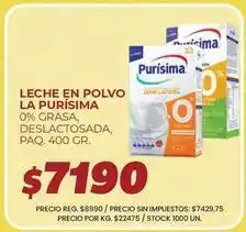 Supermercados Vea Purísima - leche en polvo oferta