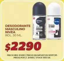 Supermercados Vea Nivea - desodorante masculino oferta