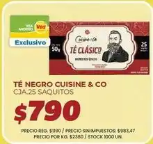 Supermercados Vea Vea - té negro clásico oferta