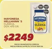 Supermercados Vea Hellmann's - mayonesa clásica oferta