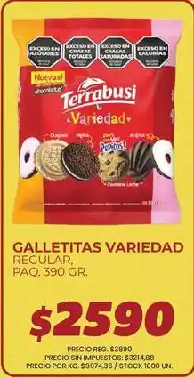 Supermercados Vea Terrabusi - galletitas variedad oferta