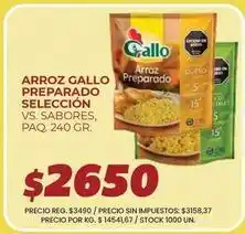 Supermercados Vea Gallo - arroz preparado seleccion oferta