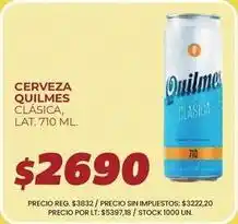 Supermercados Vea Quilmes - cerveza clsica, lat. 710 ml oferta