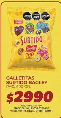 Supermercados Vea Bagley - galletitas surtido oferta