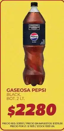 Supermercados Vea Pepsi - gaseosa black oferta