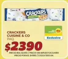Supermercados Vea Cuisine - crackers oferta