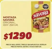 Supermercados Vea Savora - mostaza original oferta