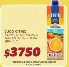 Supermercados Vea Citric - jugo citric oferta