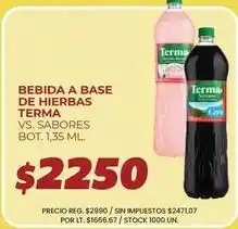 Supermercados Vea Terma - bebida a base de hierbas oferta