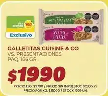 Supermercados Vea Vea - galletitas cuisine & co oferta