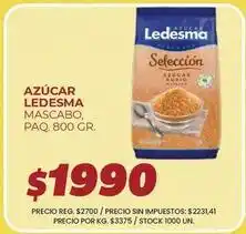 Supermercados Vea Ledesma - azúcar ledesma mascabo oferta