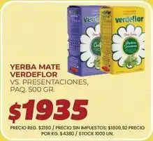 Supermercados Vea Verdeflor - yerba mate oferta