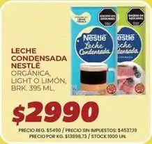 Supermercados Vea Nestlé - leche condensada orgánica, light o limón oferta