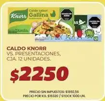 Supermercados Vea Knorr - caldo sabor gallina oferta