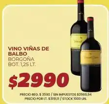 Supermercados Vea Balbo - vino viñas de balbo borgoña oferta