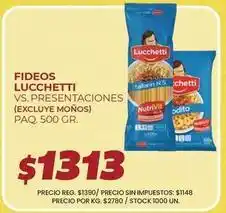 Supermercados Vea Lucchetti - fideos oferta