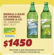 Supermercados Vea Cuisine - bebida a base de hierbas oferta