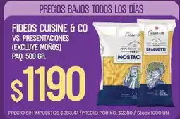 Supermercados Vea Cuisine - fideos cuisine & co vs. presentaciones oferta