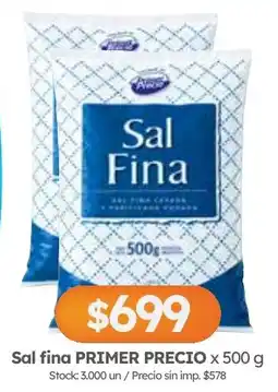 Cordiez Primer precio sal fina oferta