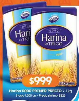 Cordiez Primer precio harina 0000 oferta