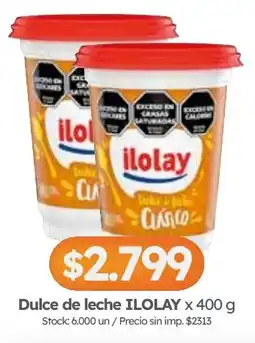 Cordiez Ilolay dulce de leche clásico oferta