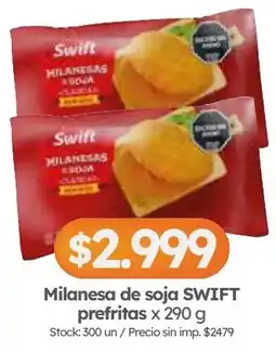 Cordiez Swift milanesas de soja clásicas oferta