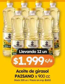 Cordiez Paisano aceite de girasol oferta